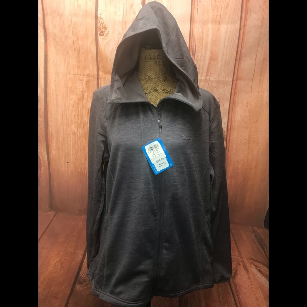 🆕Columbia size 1x hooded fleece zippered jacket